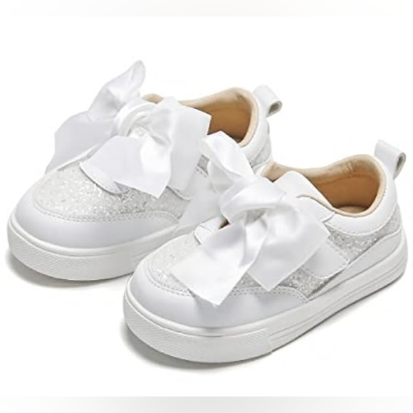 Thee Bron Other - Thee Bron Toddler Sneakers Formal Dressy Bows Sparkle Flower Girl Pageant size 7